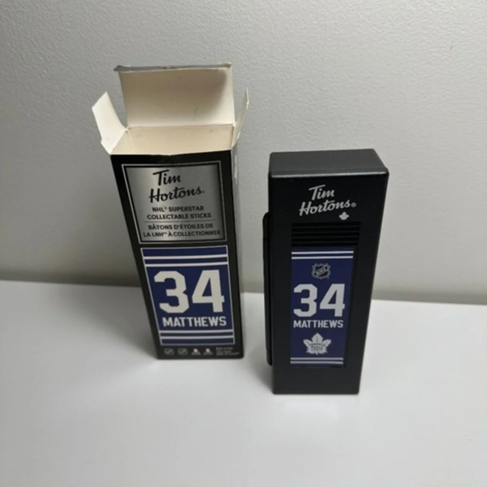 Tim Hortons NHL superstar collectible  sticks 34 Matthews